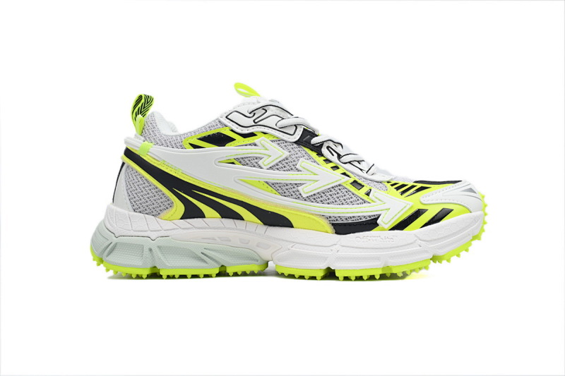 【CP3MI】荧光绿 OFFWHITE跑鞋系列 OMIA295F24 FAB00 10011 FF-WHITE Fluorescent Green