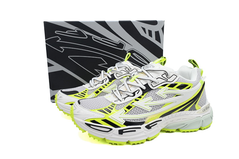 【CP3MI】荧光绿 OFFWHITE跑鞋系列 OMIA295F24 FAB00 10011 FF-WHITE Fluorescent Green
