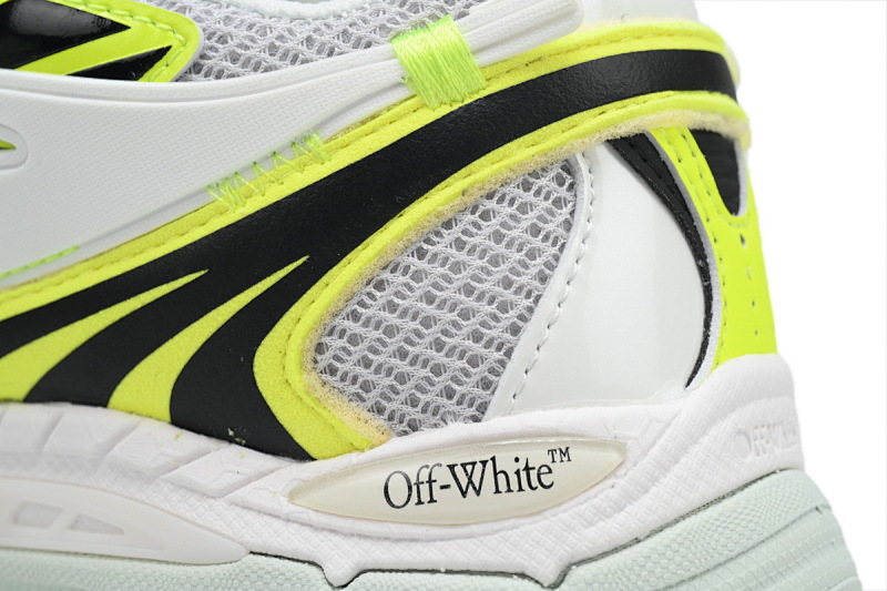 【CP3MI】荧光绿 OFFWHITE跑鞋系列 OMIA295F24 FAB00 10011 FF-WHITE Fluorescent Green