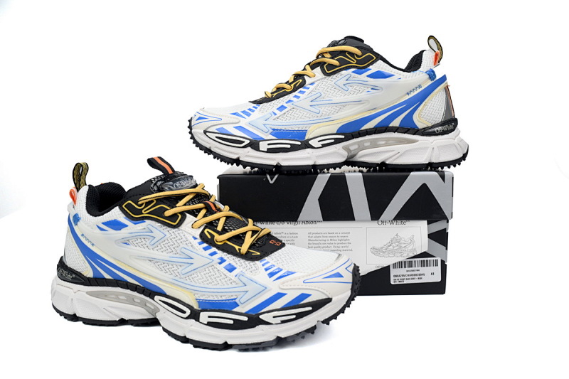 【CP3MI】浅蓝白 OFFWHITE跑鞋系列 OIIA295F24 FAB00 20945 FF-WHITE Out Of Light Blue and White