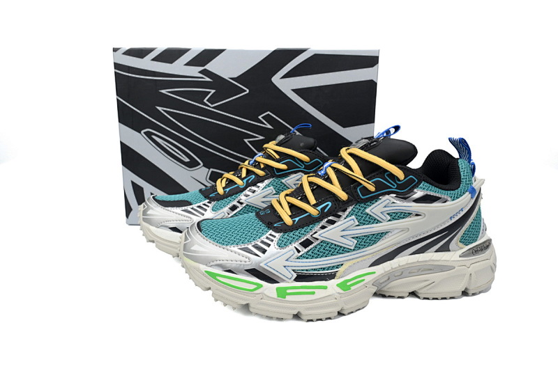 【CP3MI】绿色 OFFWHITE跑鞋系列 OIIA295F24 FAB00 10008 FF-WHITE Out Of Blue Green