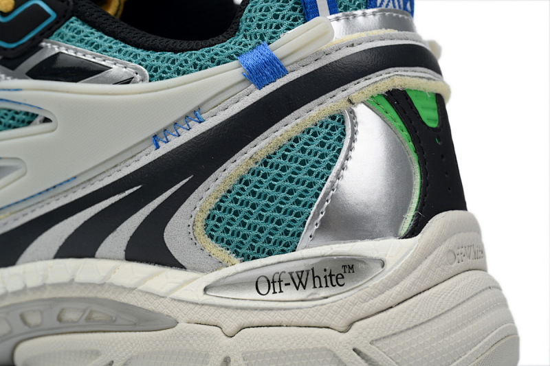 【CP3MI】绿色 OFFWHITE跑鞋系列 OIIA295F24 FAB00 10008 FF-WHITE Out Of Blue Green