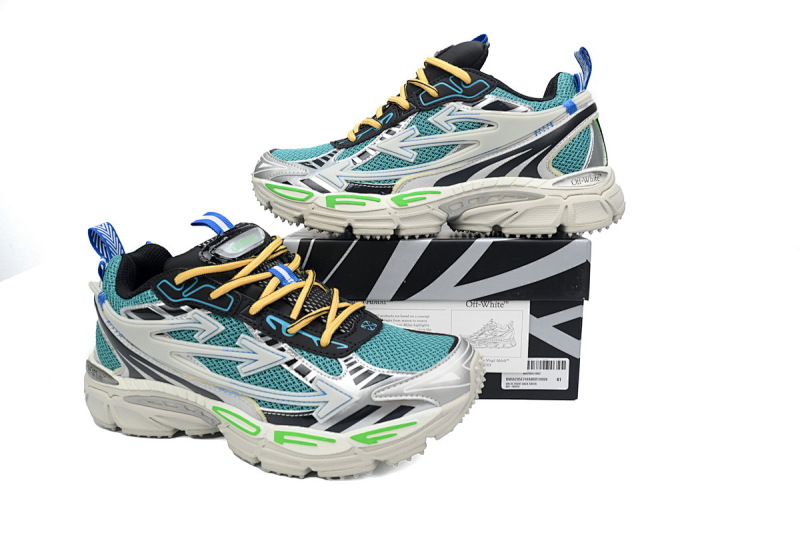 【CP3MI】绿色 OFFWHITE跑鞋系列 OIIA295F24 FAB00 10008 FF-WHITE Out Of Blue Green