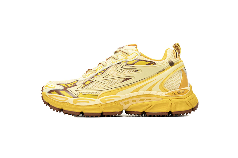 【CP3MI】奶黄色 OFFWHITE跑鞋系列 OIIA295F24 FAB002 200A FF-WHITE Out Of Blue Milk Yellow