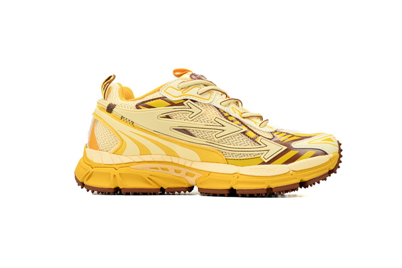 【CP3MI】奶黄色 OFFWHITE跑鞋系列 OIIA295F24 FAB002 200A FF-WHITE Out Of Blue Milk Yellow