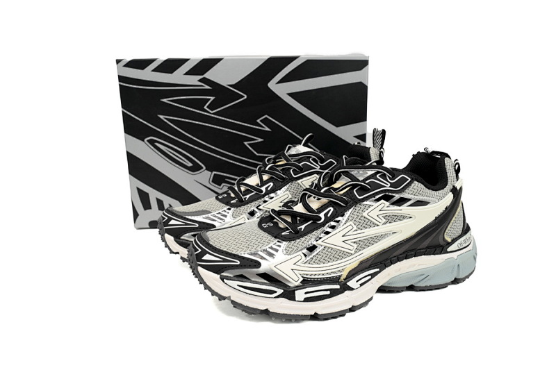【CP3MI】银白色 OFFWHITE跑鞋系列 OIIA289C99 FAB001 0510 FF-WHITE Out Of Blue Silver white