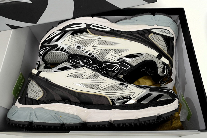 【CP3MI】银白色 OFFWHITE跑鞋系列 OIIA289C99 FAB001 0510 FF-WHITE Out Of Blue Silver white