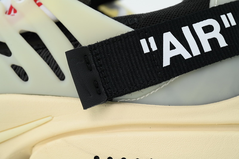 【CA0K6】原色OW OV版耐克王联名跑鞋 AA3830-001 Off-White x Nike Air Presto 'The Ten'