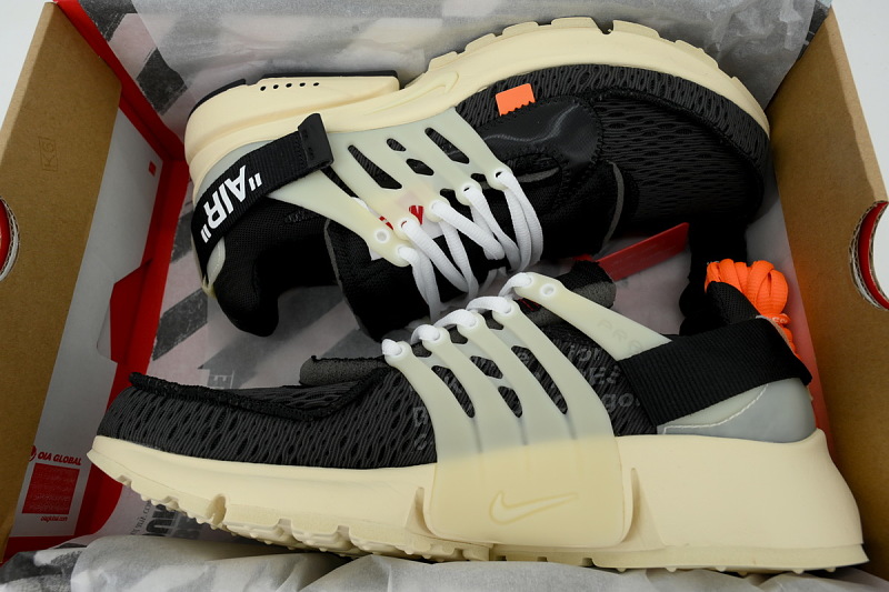 【CA0K6】原色OW OV版耐克王联名跑鞋 AA3830-001 Off-White x Nike Air Presto 'The Ten'