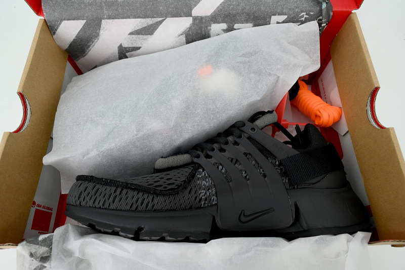 【CA0K6】全黑OW OV版耐克王联名跑鞋 AA3830-002 OFF-WHITE x Nike Air Presto Black