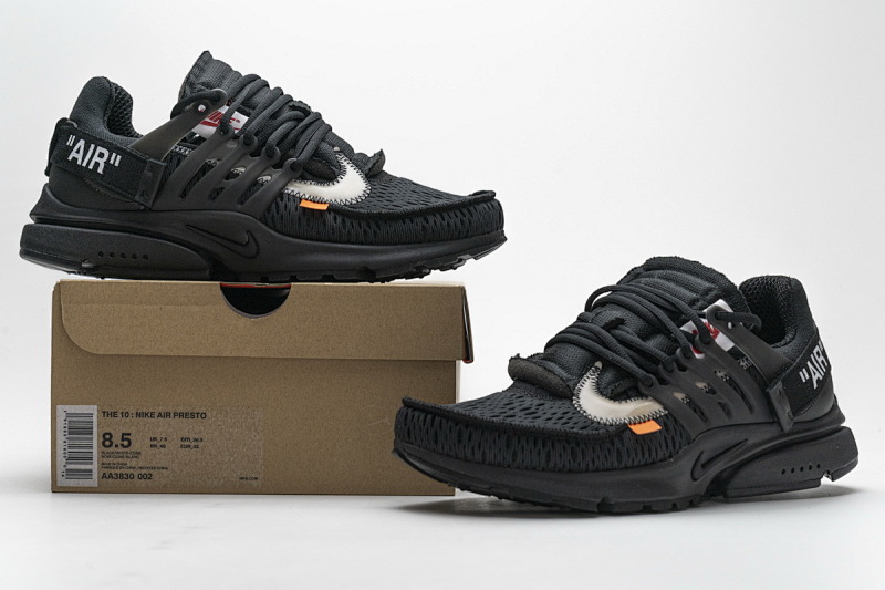 【CA3OW】全黑OW 纯原版耐克王联名跑鞋 AA3830-002 OFF-WHITE x Nike Air Presto Black