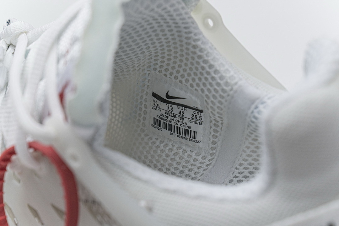 【CA3OW】全白OW 纯原版耐克王联名跑鞋 AA3830-100 OFF-WHITE x Nike Air Presto White