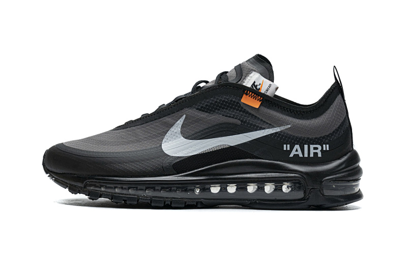 【DY5OW】全黑OW 公司级耐克97联名气垫跑鞋 AJ4585-001 Off-White x Nike Air Max 97 All Black
