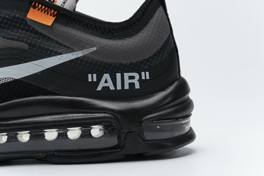 【DY5OW】全黑OW 公司级耐克97联名气垫跑鞋 AJ4585-001 Off-White x Nike Air Max 97 All Black