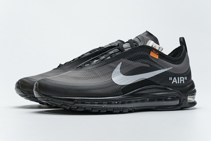 【DY5OW】全黑OW 公司级耐克97联名气垫跑鞋 AJ4585-001 Off-White x Nike Air Max 97 All Black