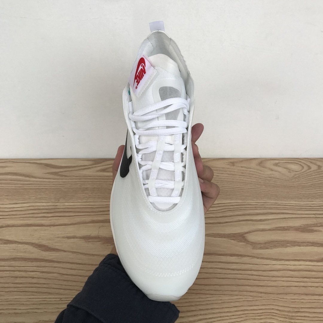 【DY5OW】全白OW 公司级耐克97联名气垫跑鞋 AJ4585-100 Off-White x Nike Air Max 97 All White
