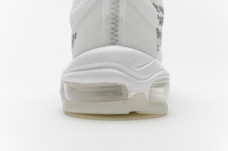 【DY5OW】全白OW 公司级耐克97联名气垫跑鞋 AJ4585-100 Off-White x Nike Air Max 97 All White