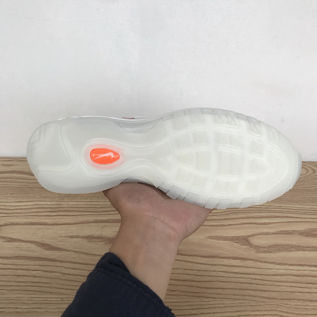 【DY5OW】全白OW 公司级耐克97联名气垫跑鞋 AJ4585-100 Off-White x Nike Air Max 97 All White