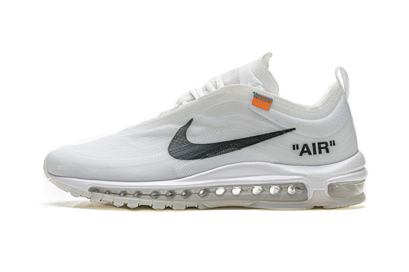 【DY5OW】全白OW 公司级耐克97联名气垫跑鞋 AJ4585-100 Off-White x Nike Air Max 97 All White