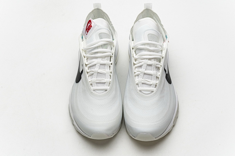【DY5OW】全白OW 公司级耐克97联名气垫跑鞋 AJ4585-100 Off-White x Nike Air Max 97 All White
