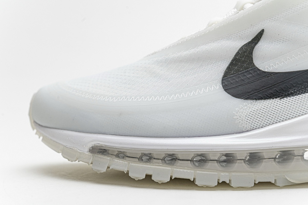 【DY5OW】全白OW 公司级耐克97联名气垫跑鞋 AJ4585-100 Off-White x Nike Air Max 97 All White