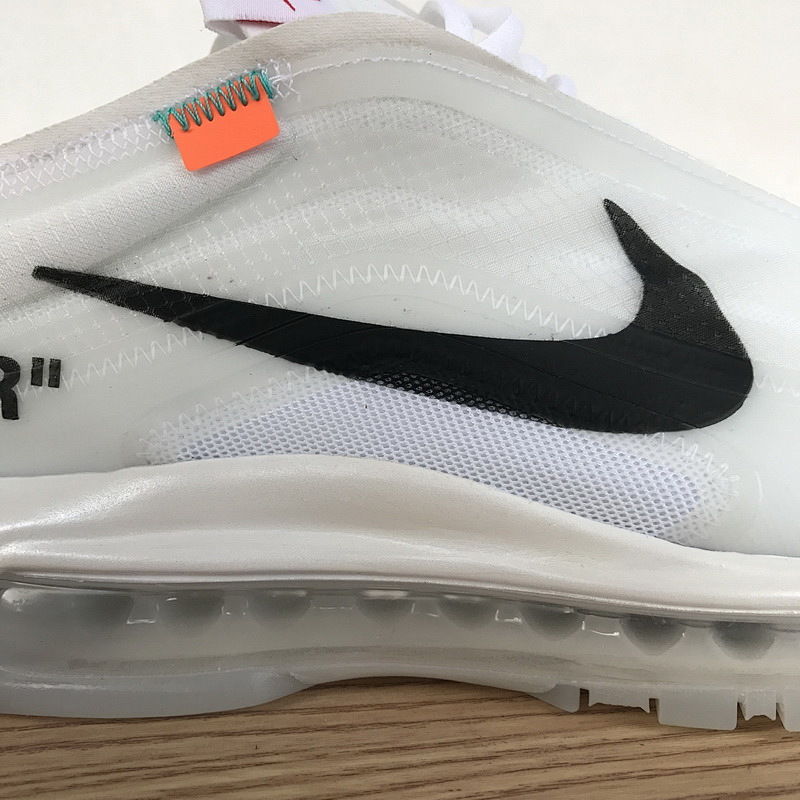 【DY5OW】全白OW 公司级耐克97联名气垫跑鞋 AJ4585-100 Off-White x Nike Air Max 97 All White