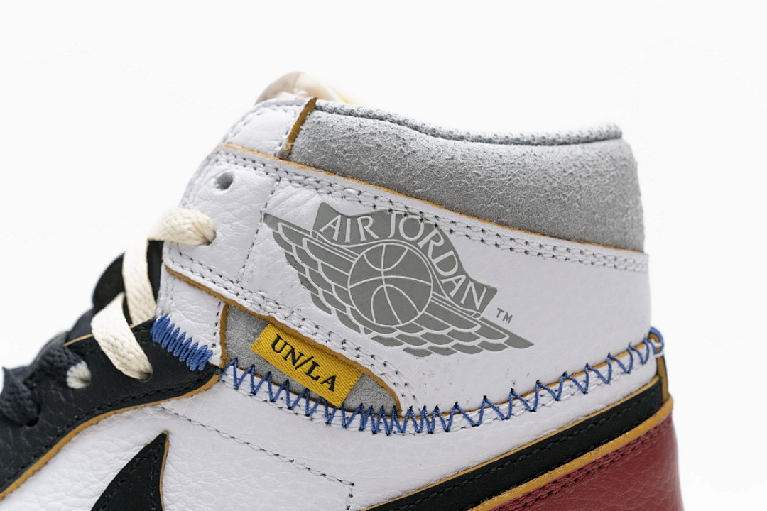【DA0OW】拼接红 乔丹1代篮球鞋BV1300-106 Air Jordan 1 Retro High Union Los Angeles Black Toe