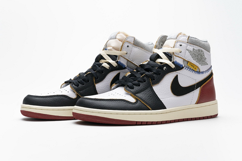 【DA0OW】拼接红 乔丹1代篮球鞋BV1300-106 Air Jordan 1 Retro High Union Los Angeles Black Toe
