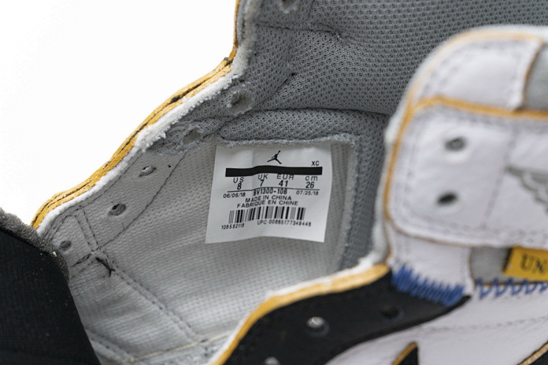 【DA0OW】拼接红 乔丹1代篮球鞋BV1300-106 Air Jordan 1 Retro High Union Los Angeles Black Toe
