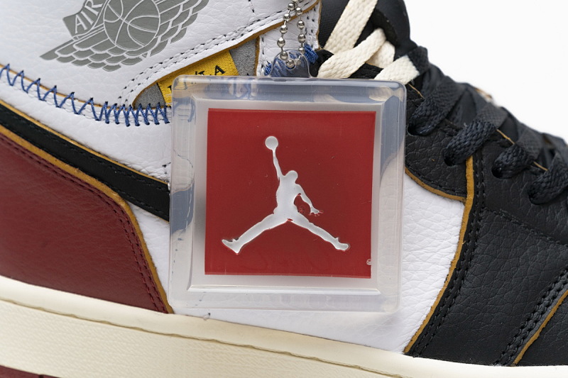 【DA0OW】拼接红 乔丹1代篮球鞋BV1300-106 Air Jordan 1 Retro High Union Los Angeles Black Toe