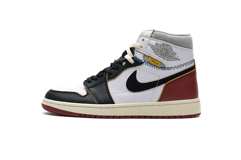 【DA0OW】拼接红 乔丹1代篮球鞋BV1300-106 Air Jordan 1 Retro High Union Los Angeles Black Toe