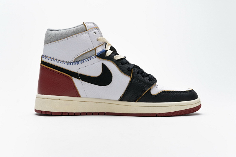 【DA0OW】拼接红 乔丹1代篮球鞋BV1300-106 Air Jordan 1 Retro High Union Los Angeles Black Toe