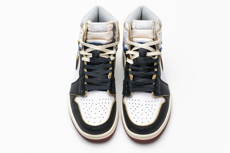 【DA0OW】拼接红 乔丹1代篮球鞋BV1300-106 Air Jordan 1 Retro High Union Los Angeles Black Toe