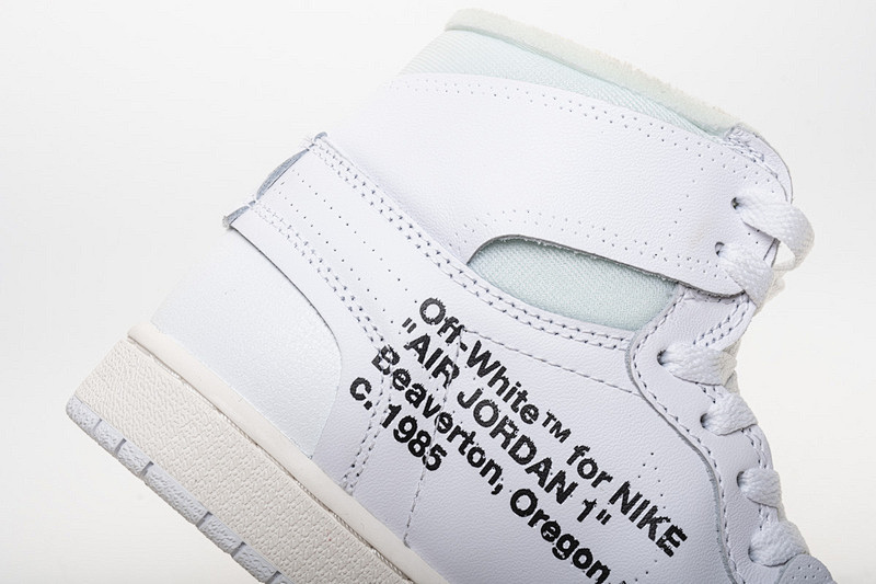 【DA7OW】全白OW 乔丹一代OFF WHITE X Air Jordan 1 AQ0818-100 White