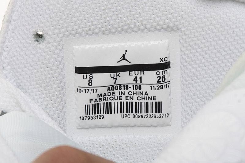 【DA7OW】全白OW 乔丹一代OFF WHITE X Air Jordan 1 AQ0818-100 White