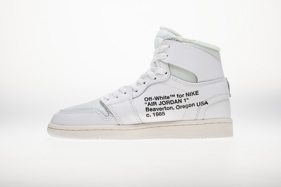 【DA7OW】全白OW 乔丹一代OFF WHITE X Air Jordan 1 AQ0818-100 White