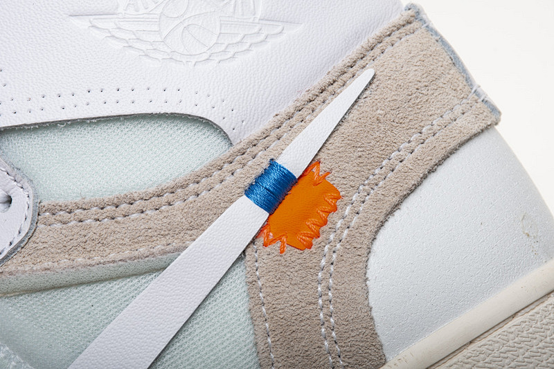 【DA7OW】全白OW 乔丹一代OFF WHITE X Air Jordan 1 AQ0818-100 White