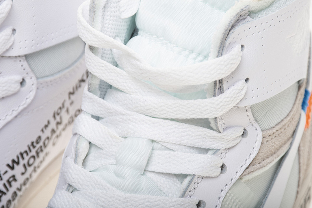 【DA7OW】全白OW 乔丹一代OFF WHITE X Air Jordan 1 AQ0818-100 White