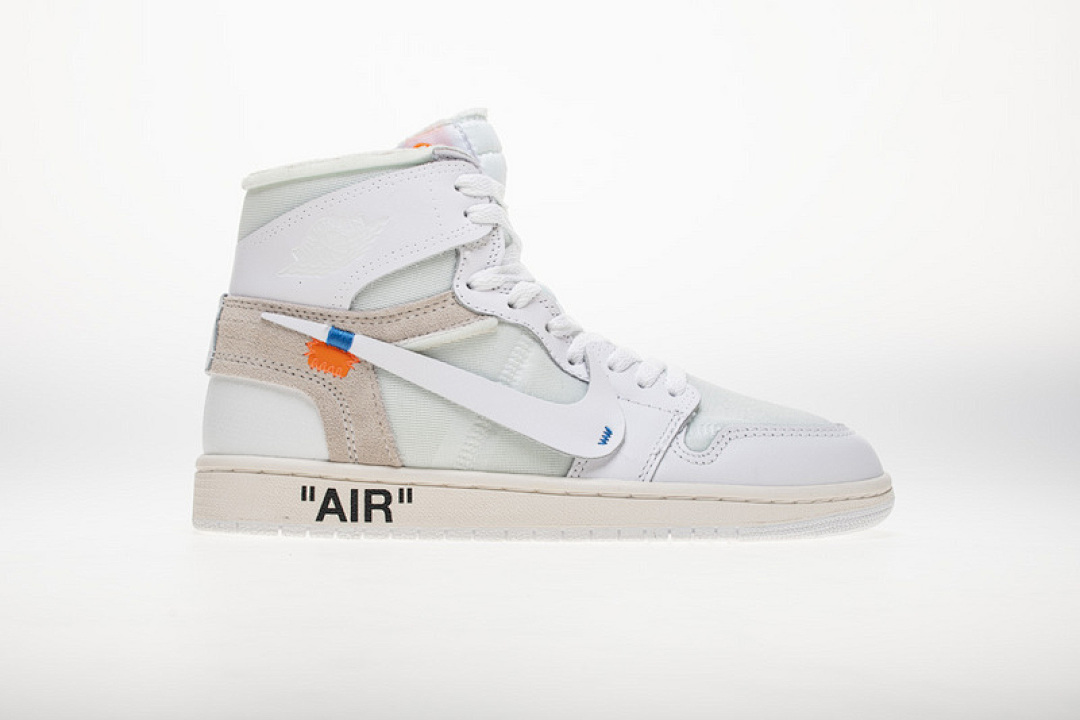 【DA7OW】全白OW 乔丹一代OFF WHITE X Air Jordan 1 AQ0818-100 White