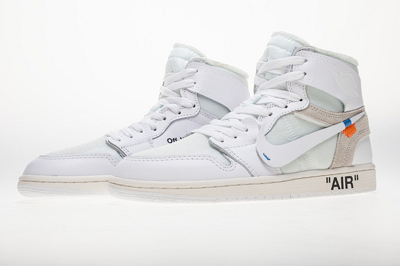 【DA7OW】全白OW 乔丹一代OFF WHITE X Air Jordan 1 AQ0818-100 White