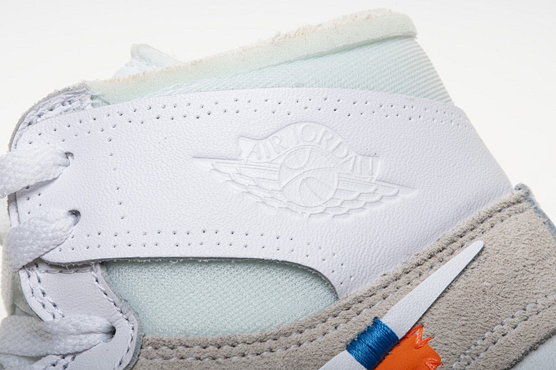 【DA7OW】全白OW 乔丹一代OFF WHITE X Air Jordan 1 AQ0818-100 White