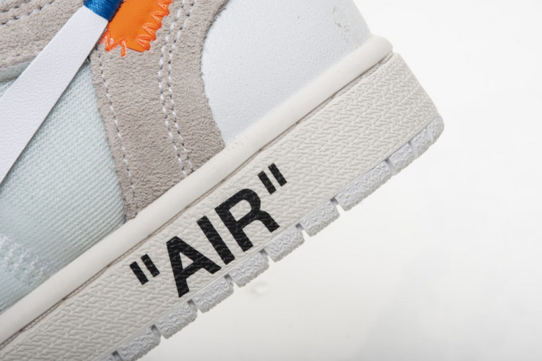 【DA7OW】全白OW 乔丹一代OFF WHITE X Air Jordan 1 AQ0818-100 White