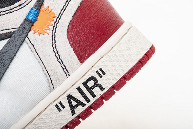 【DA7OW】白红OW Off White联名芝加哥 乔丹一代 OFF-WHITE x Air Jordan 1 High OG 10X“Chicago”AA3834-101