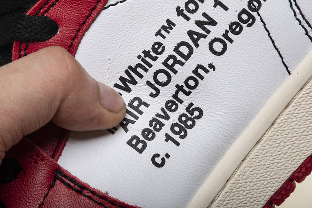 【DA7OW】白红OW Off White联名芝加哥 乔丹一代 OFF-WHITE x Air Jordan 1 High OG 10X“Chicago”AA3834-101