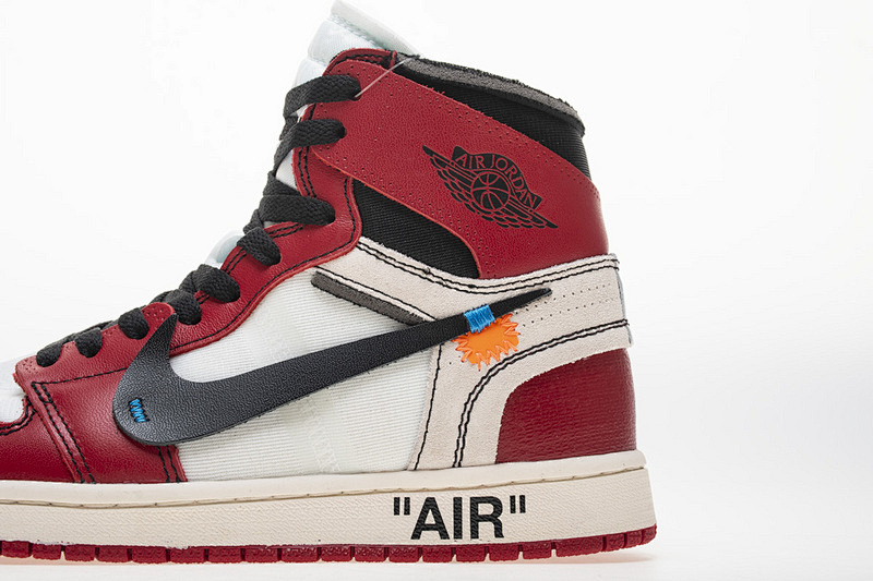 【DA7OW】白红OW Off White联名芝加哥 乔丹一代 OFF-WHITE x Air Jordan 1 High OG 10X“Chicago”AA3834-101