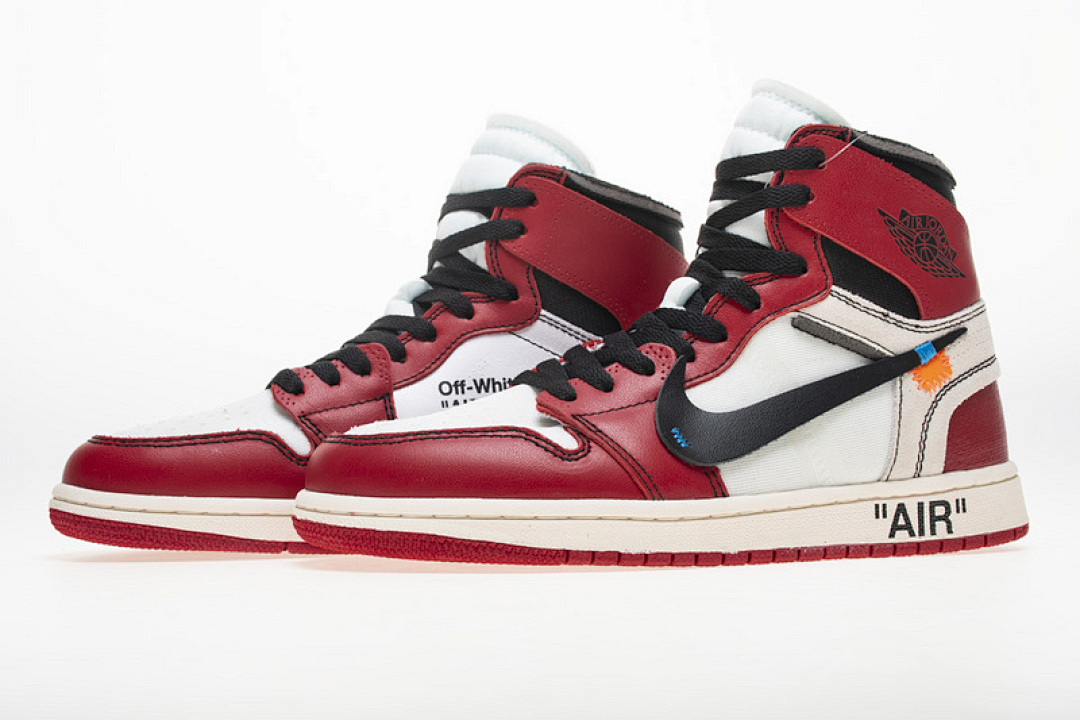 【DA7OW】白红OW Off White联名芝加哥 乔丹一代 OFF-WHITE x Air Jordan 1 High OG 10X“Chicago”AA3834-101