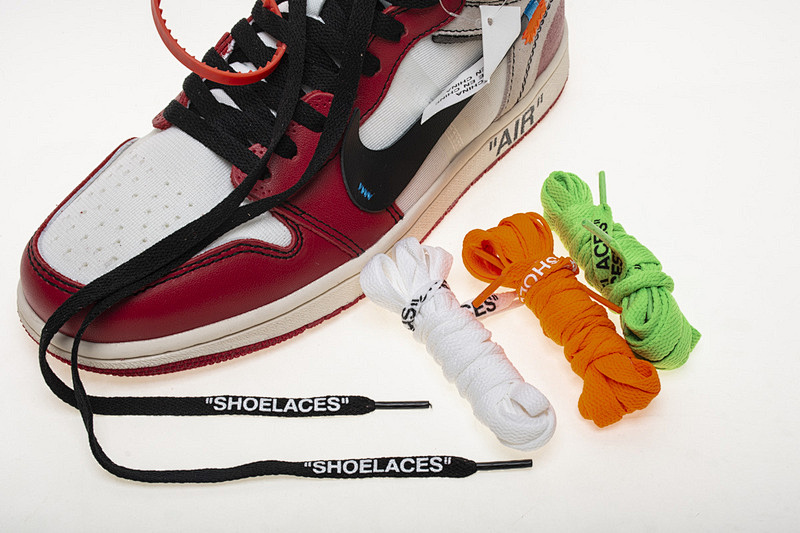 【DA7OW】白红OW Off White联名芝加哥 乔丹一代 OFF-WHITE x Air Jordan 1 High OG 10X“Chicago”AA3834-101