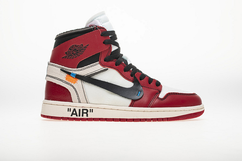 【DA7OW】白红OW Off White联名芝加哥 乔丹一代 OFF-WHITE x Air Jordan 1 High OG 10X“Chicago”AA3834-101