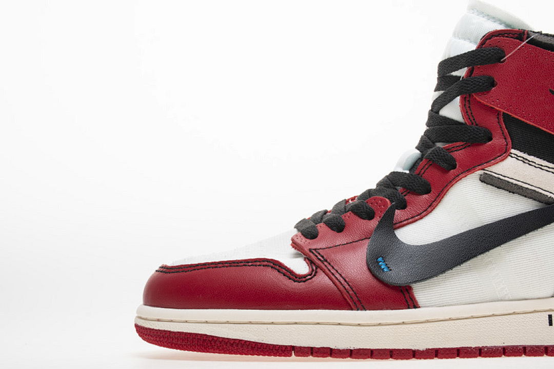 【DA7OW】白红OW Off White联名芝加哥 乔丹一代 OFF-WHITE x Air Jordan 1 High OG 10X“Chicago”AA3834-101