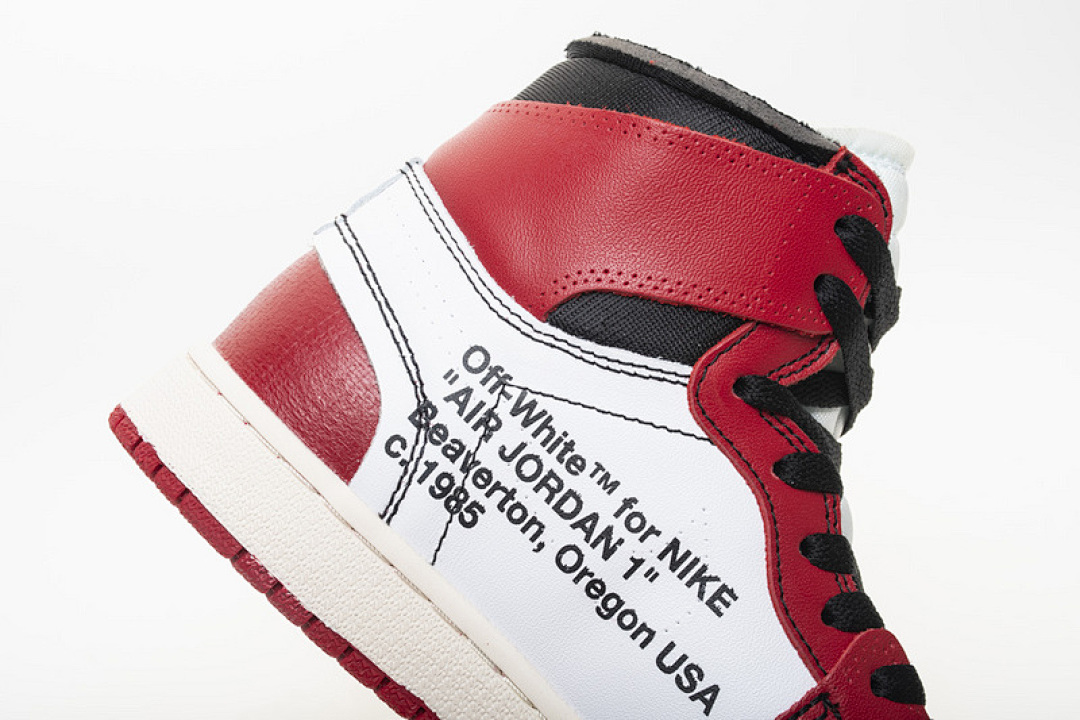 【DA7OW】白红OW Off White联名芝加哥 乔丹一代 OFF-WHITE x Air Jordan 1 High OG 10X“Chicago”AA3834-101